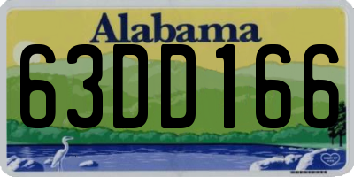 AL license plate 63DD166