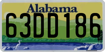 AL license plate 63DD186