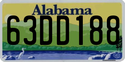 AL license plate 63DD188