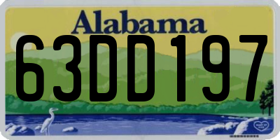 AL license plate 63DD197
