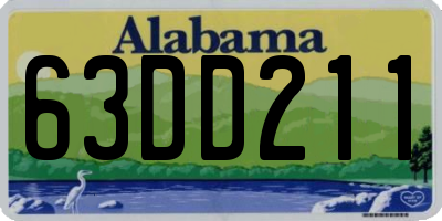 AL license plate 63DD211