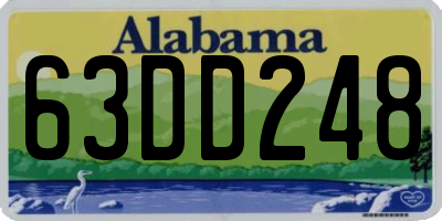 AL license plate 63DD248