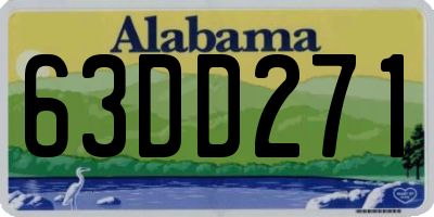 AL license plate 63DD271