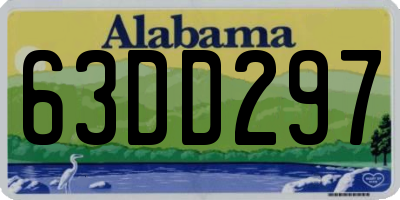 AL license plate 63DD297