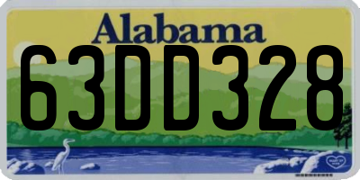 AL license plate 63DD328