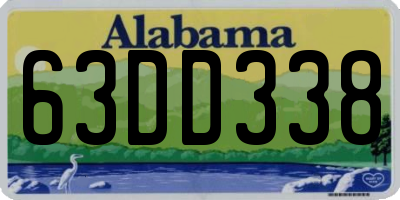 AL license plate 63DD338