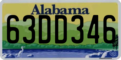 AL license plate 63DD346