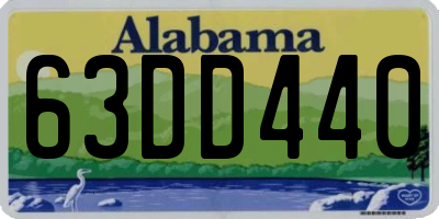 AL license plate 63DD440