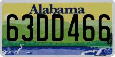 AL license plate 63DD466