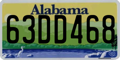 AL license plate 63DD468