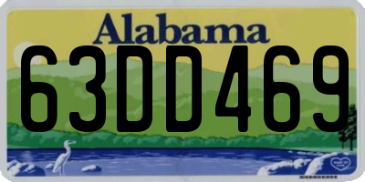 AL license plate 63DD469
