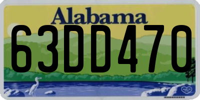 AL license plate 63DD470