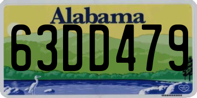 AL license plate 63DD479