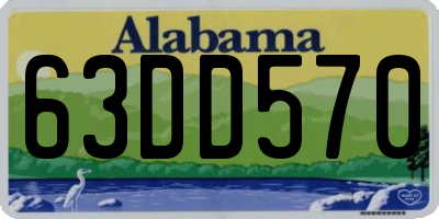 AL license plate 63DD570