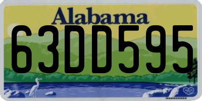 AL license plate 63DD595