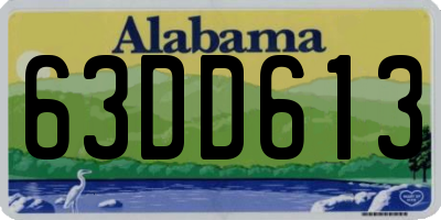 AL license plate 63DD613