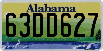 AL license plate 63DD627