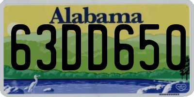 AL license plate 63DD650