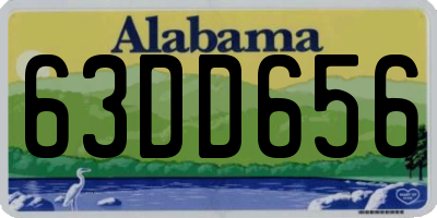 AL license plate 63DD656