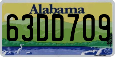 AL license plate 63DD709
