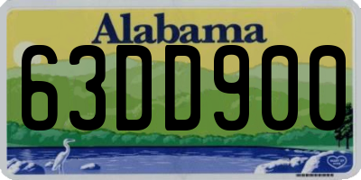 AL license plate 63DD900