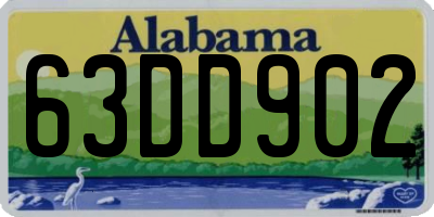 AL license plate 63DD902