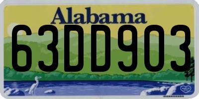 AL license plate 63DD903