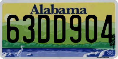 AL license plate 63DD904