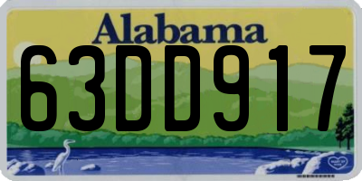 AL license plate 63DD917
