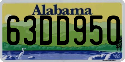 AL license plate 63DD950