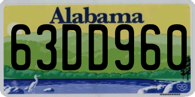 AL license plate 63DD960