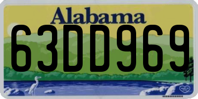 AL license plate 63DD969