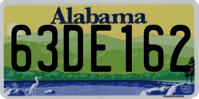 AL license plate 63DE162