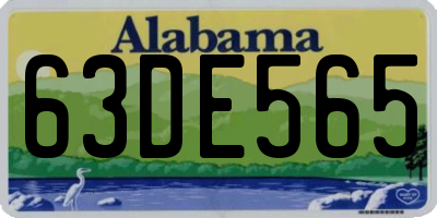 AL license plate 63DE565