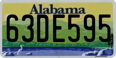 AL license plate 63DE595