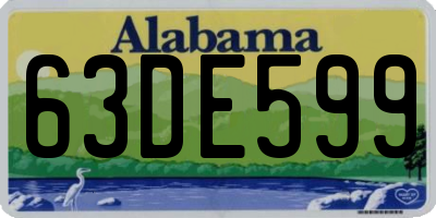 AL license plate 63DE599