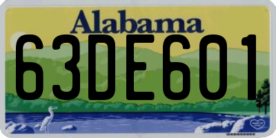 AL license plate 63DE601