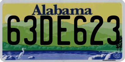 AL license plate 63DE623