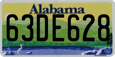 AL license plate 63DE628