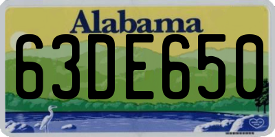 AL license plate 63DE650