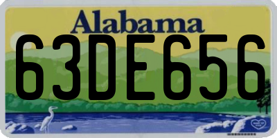 AL license plate 63DE656