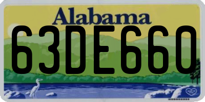 AL license plate 63DE660