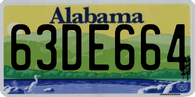 AL license plate 63DE664