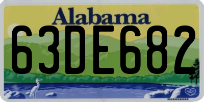 AL license plate 63DE682