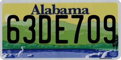 AL license plate 63DE709