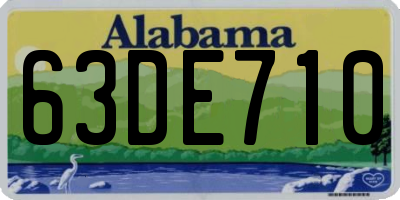 AL license plate 63DE710