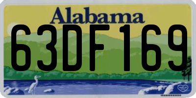 AL license plate 63DF169