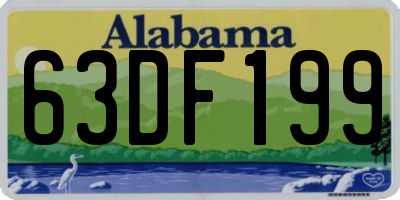 AL license plate 63DF199