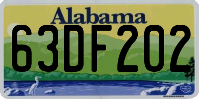 AL license plate 63DF202