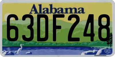 AL license plate 63DF248
